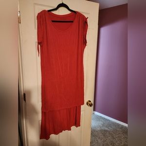 Plus Size Hi-Low Coverup Dress